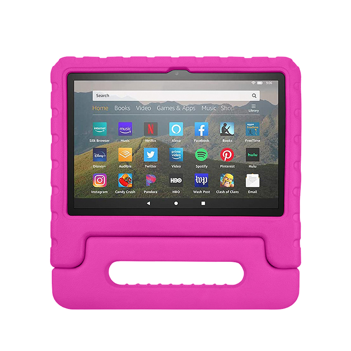 Rixus RXTC06 Tablet Kids Hülle für Apple iPad Air 1 9.7 inch, iPad 5, iPad 2 9.7 inch, iPad 6, iPad Pro 9.7 inch, iPad 7 Pink