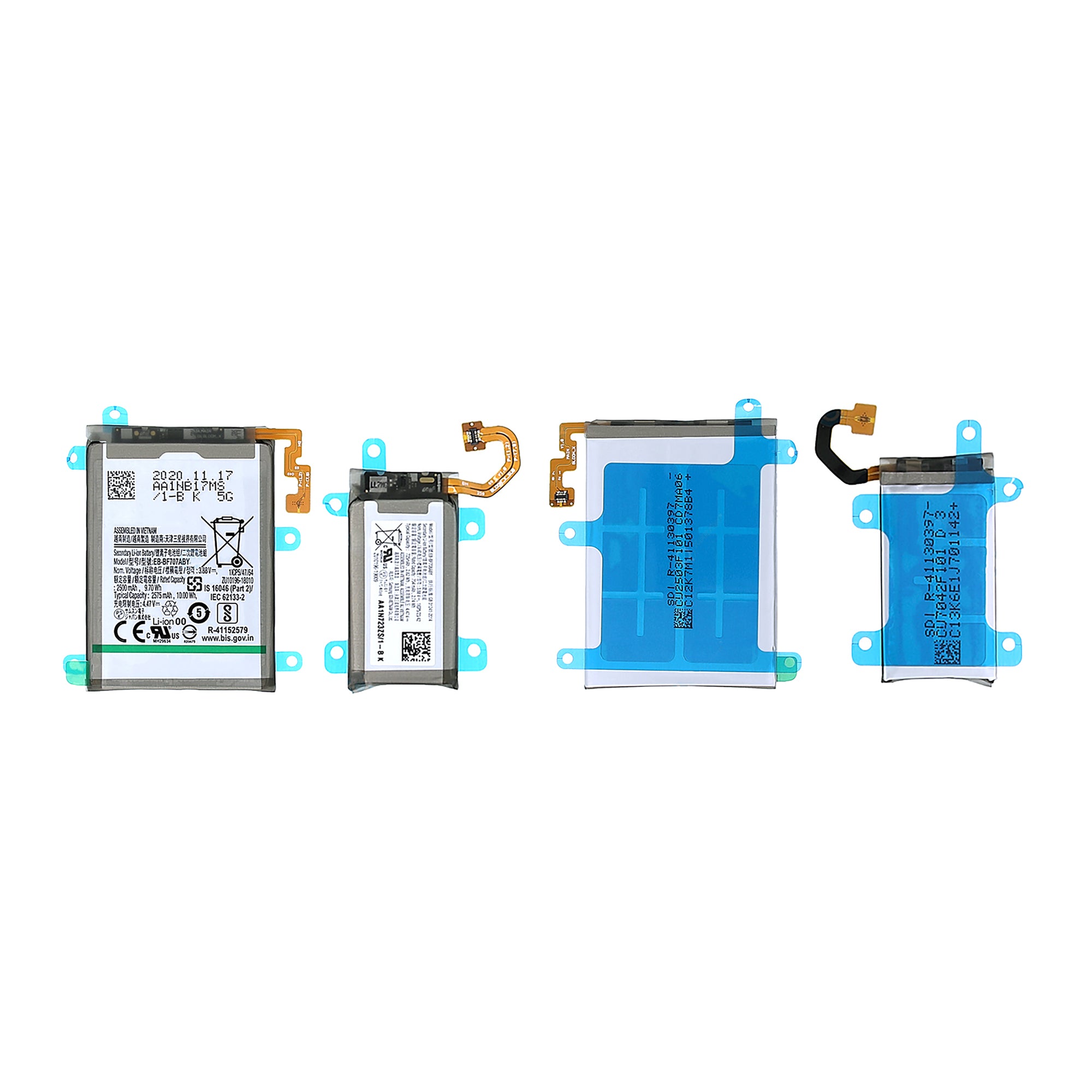 Samsung Galaxy Z Flip 5G F707B Main und Sub Akku Set EB-BF707ABY OEM – Bild 3