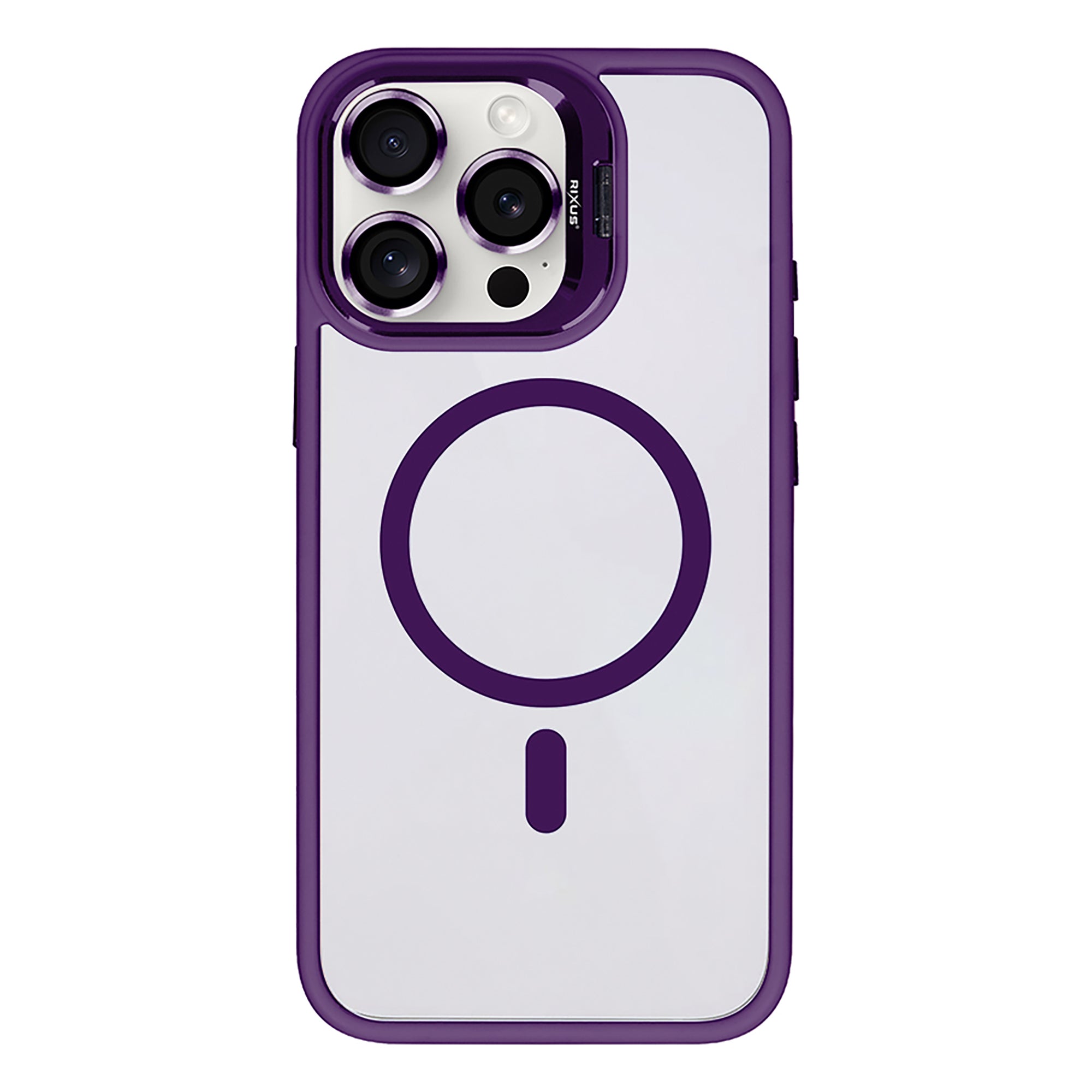 Rixus Classic 03 Hülle mit MagSafe kompatibel für Apple iPhone 13 Pro Max Deep Purple