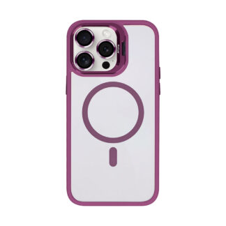 Rixus Classic 03 Hülle mit MagSafe kompatibel für Apple iPhone 12 Pro Max Dark Pink