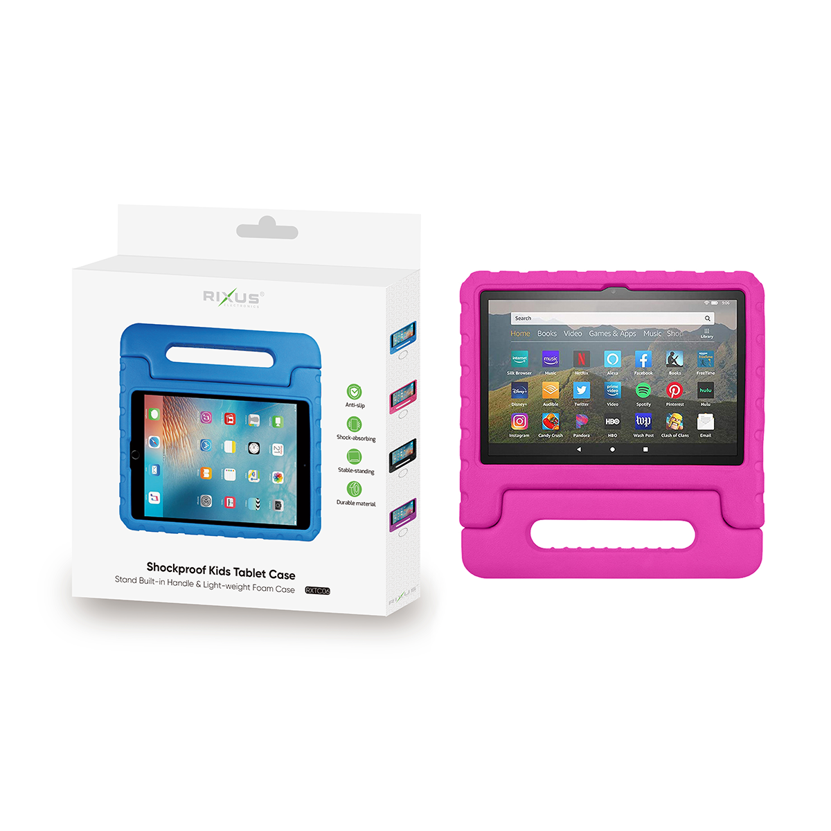 Rixus RXTC06 Tablet Kids Hülle für Apple iPad Mini 6 8.3 inch Pink – Bild 5