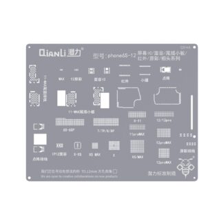 QIANLI Bumblebee Stencil QS148 für Apple iPhone 6S, iPhone 13 Display und Face ID