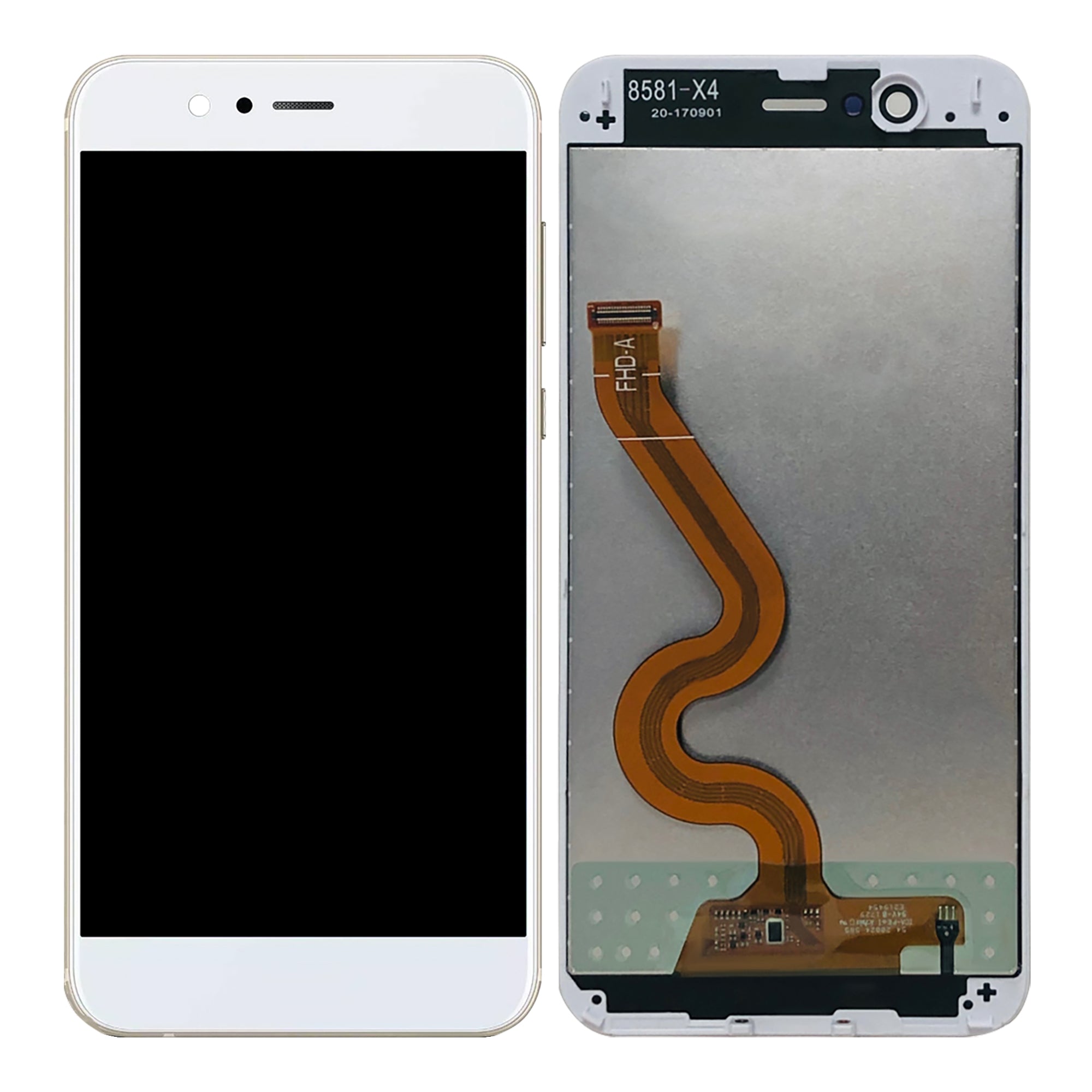 OEM Display für Huawei Nova 2 Plus mit Rahmen Weiß – Bild 4