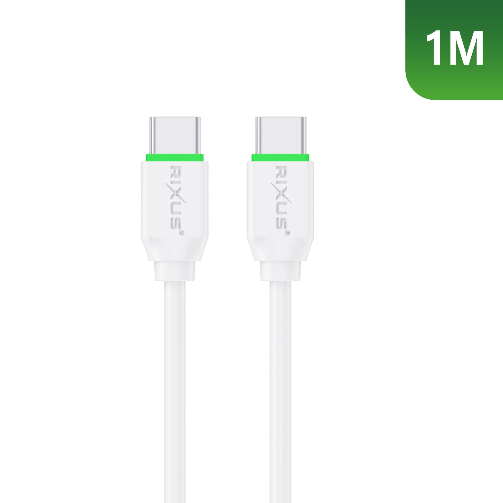 Rixus RX2015 Data Sync und Fast Charge Kabel USB-C to USB-C 1m