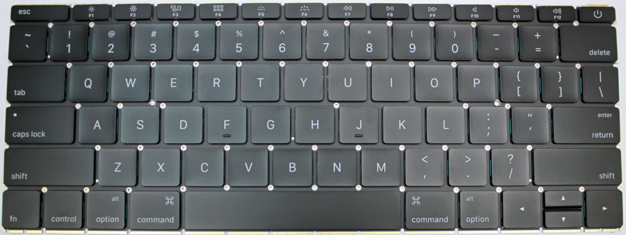 Für Apple MacBook (2016) A1534 Keyboard US Black Original ausgebaut