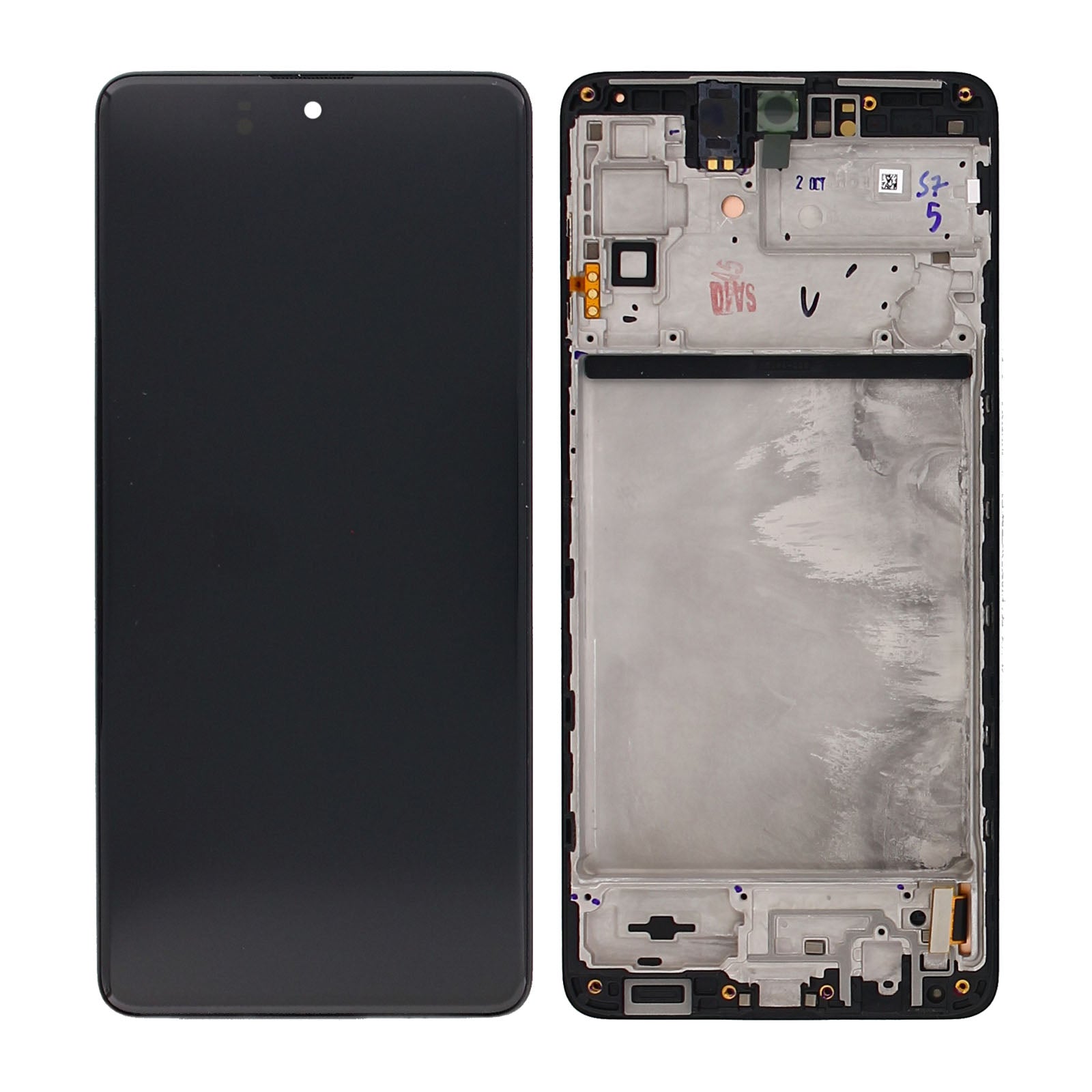Samsung Galaxy M51 M515F Display und Touchscreen-Digitizer mit Rahmen Celestial Black Service Pack – Bild 4