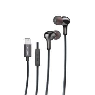 Rixus RXHD27L Stereo In-Ear Lightning Anschluss Wired Earphone Black