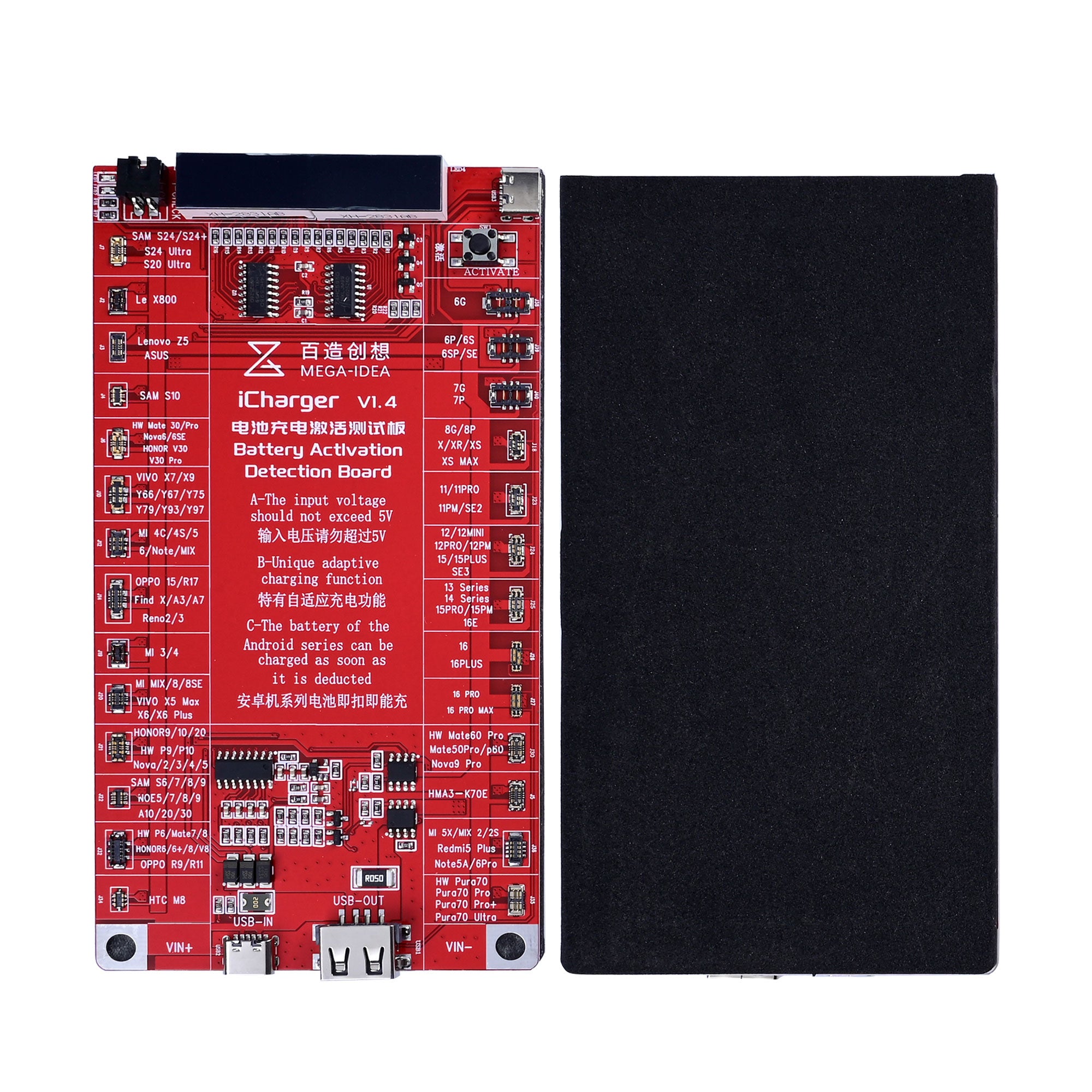 QIANLI MEGA-IDEA iCharger V1.4 Akku Charge Activation Test Platine – Bild 3