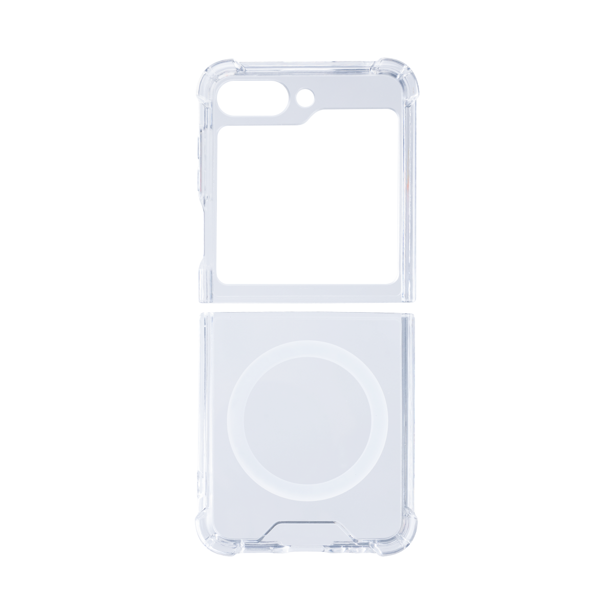 Rixus Clear Hülle mit MagSafe kompatibel für Samsung Galaxy Z Flip5