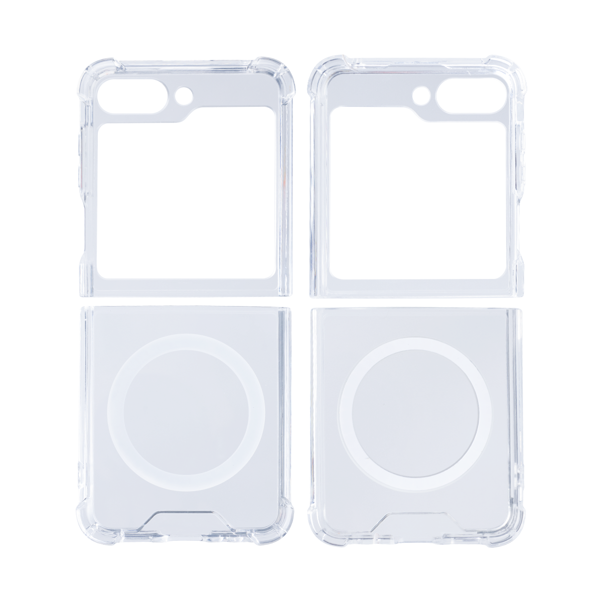 Rixus Clear Hülle mit MagSafe kompatibel für Samsung Galaxy Z Flip5 – Bild 3