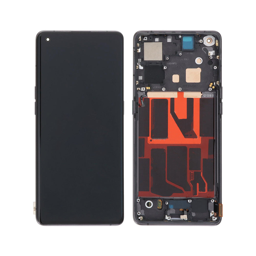 Oppo Find X5 Display und Touchscreen-Digitizer mit Rahmen Black Service Pack – Bild 3