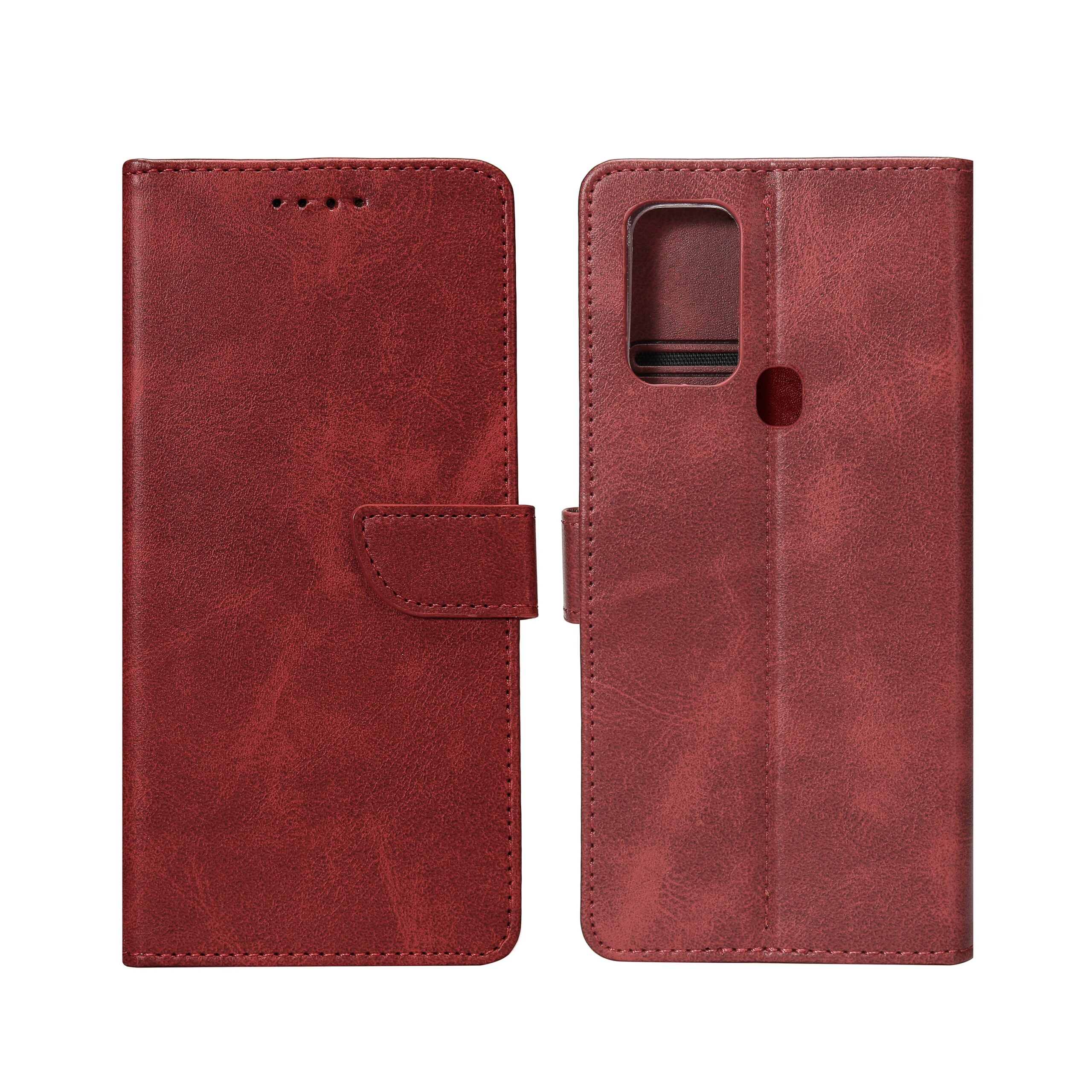 Rixus Buchhülle für Samsung Galaxy A21s Dark Red – Bild 3