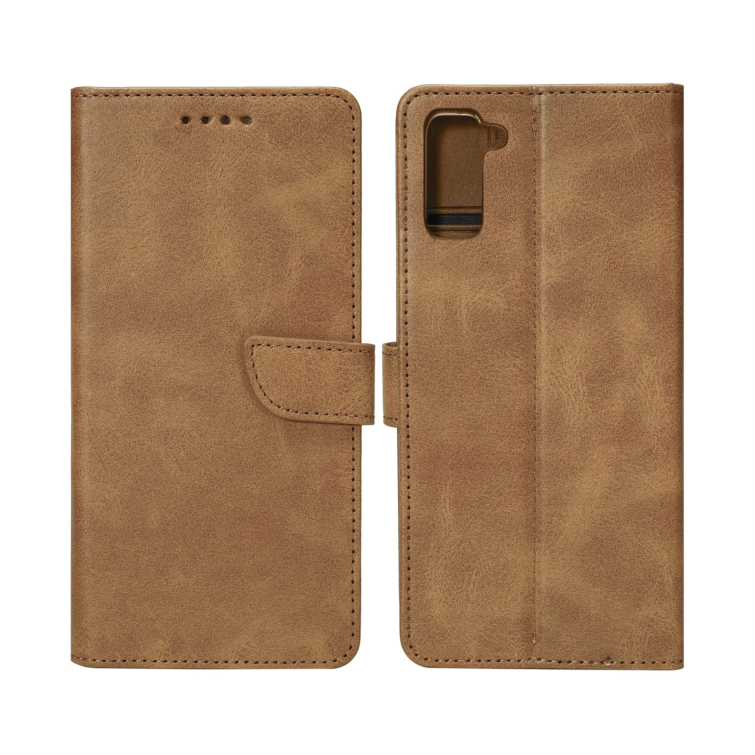 Rixus Buchhülle für Samsung Galaxy S21 Light Brown – Bild 3