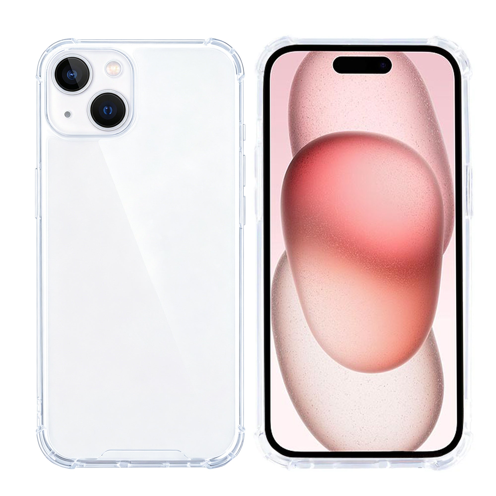 Rixus Anti-Burst Hülle für Apple iPhone 15 Transparent – Bild 3