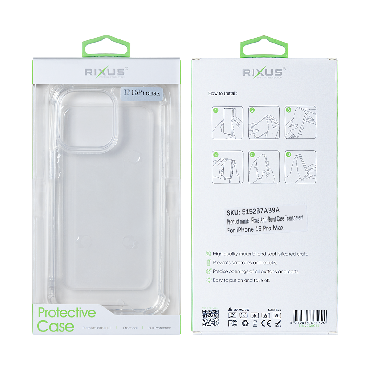 Rixus Anti-Burst Hülle für iPhone 15 16 17 Modell & Farbe – Bild 65