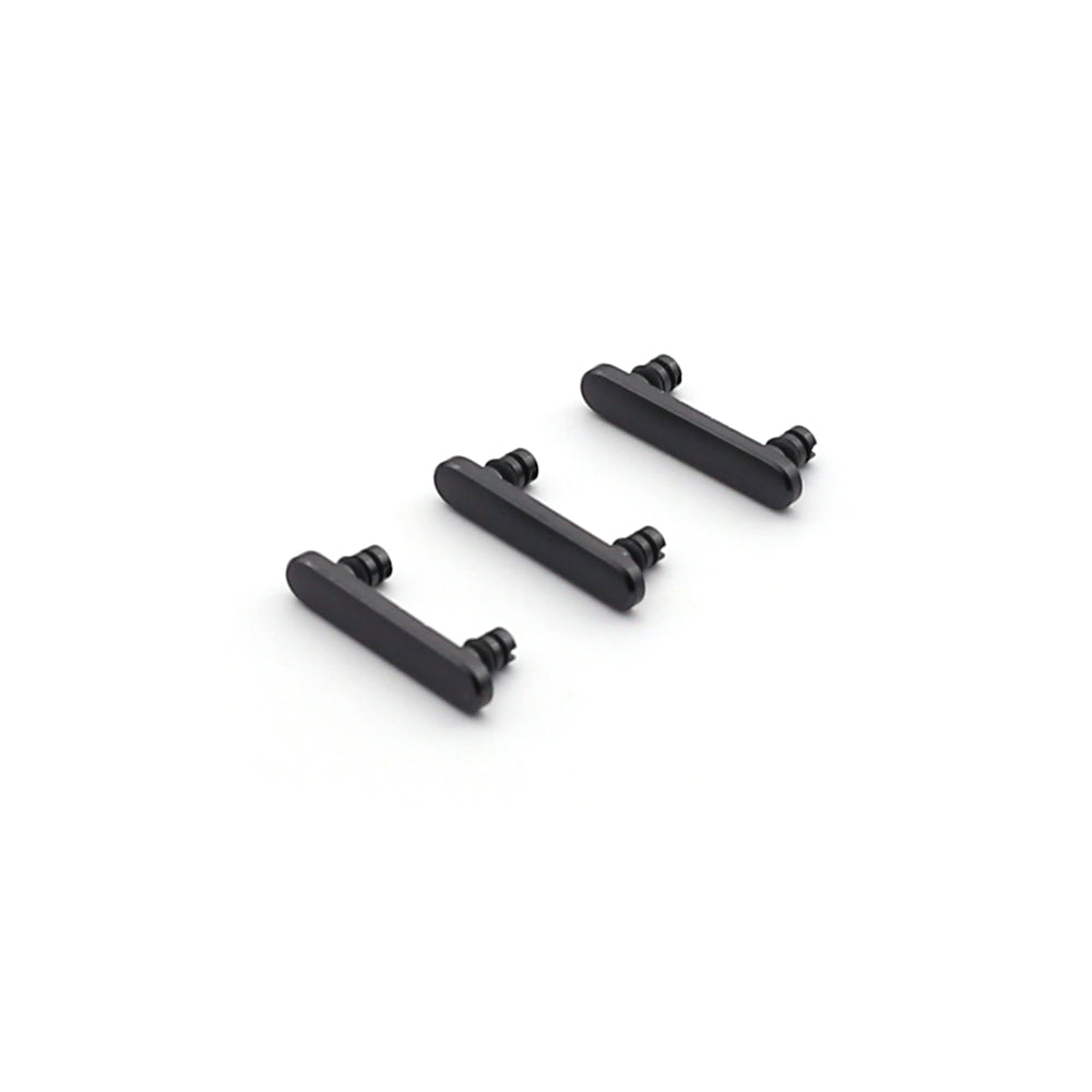 Für Apple iPhone 8, iPhone SE (2020) Ein/Aus- und Lautstärketasten Set Black OEM (3er-Pack)