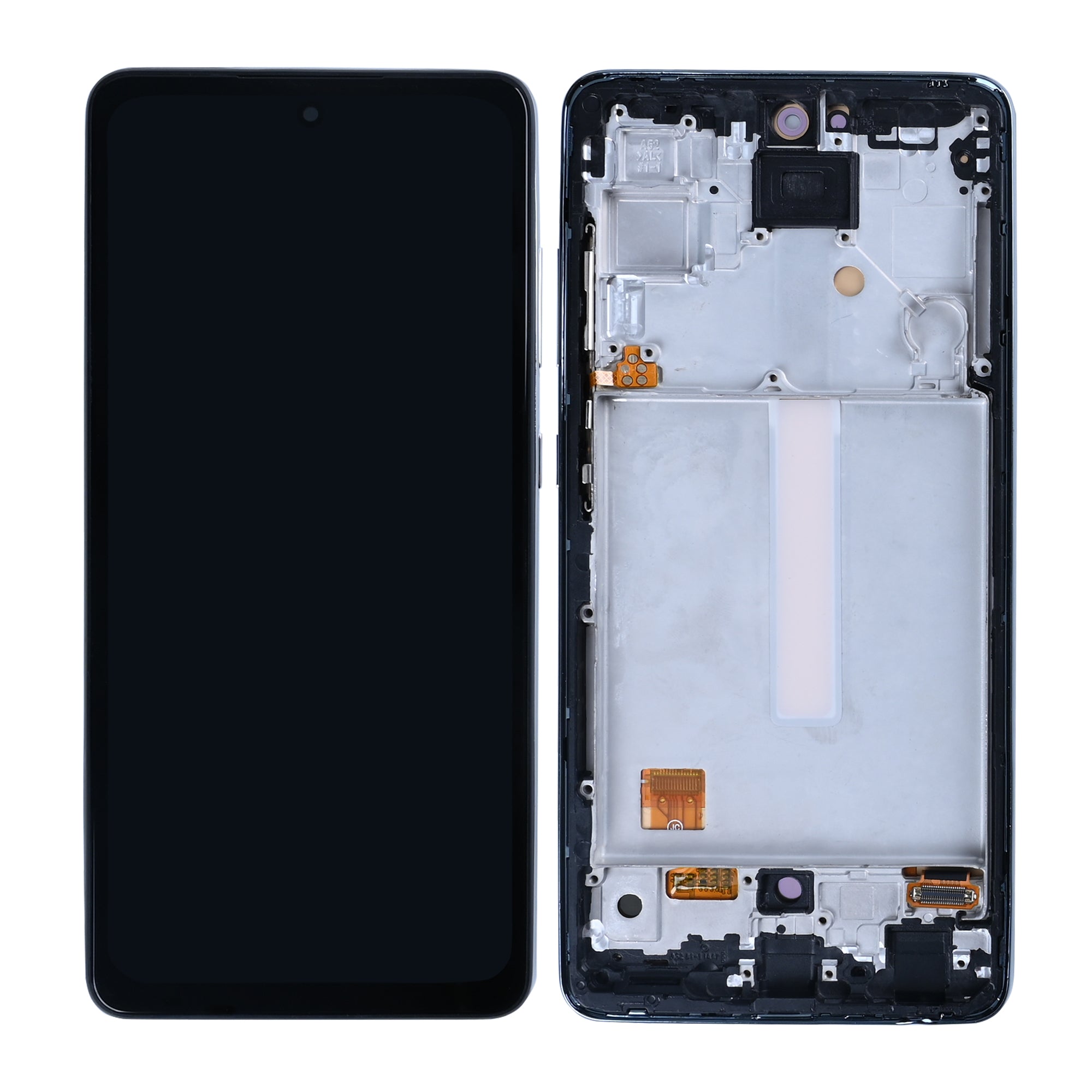 Samsung Galaxy A52 4G A525F, A52 5G A526B, A52s 5G A528B Display und Touchscreen-Digitizer mit Rahmen Awesome White Soft-OLED – Bild 4