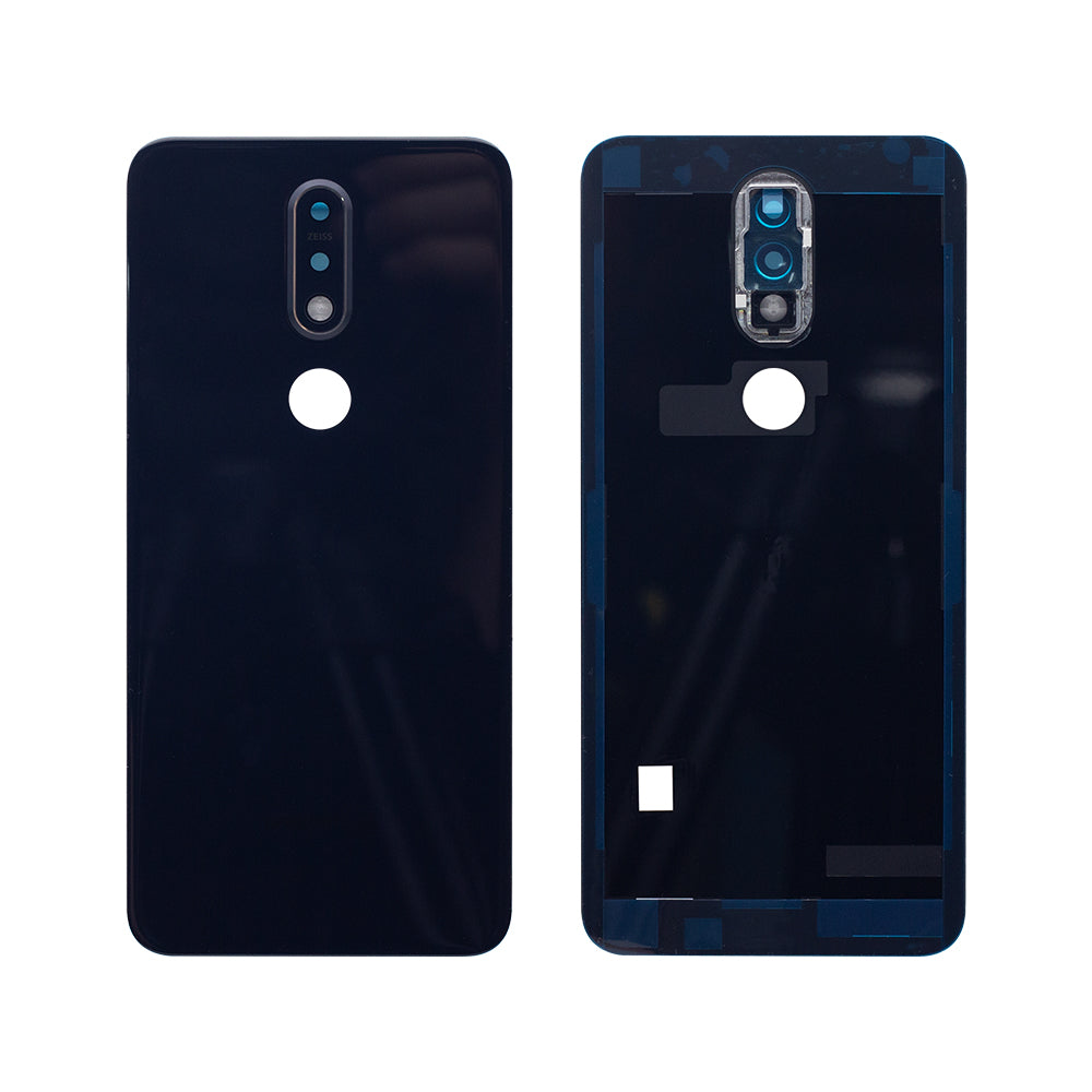 Nokia 7.1 (2018) Akkudeckel mit Linse Gloss Midnight Blue OEM – Bild 3