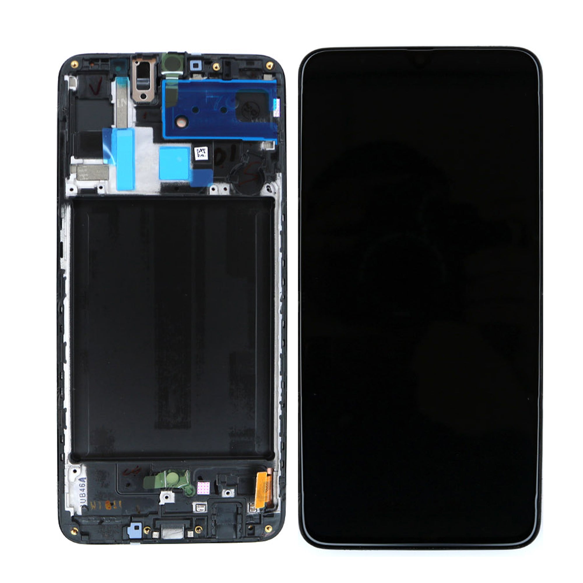 Samsung Galaxy A70 A705F Display und Touchscreen-Digitizer mit Rahmen Black Service Pack – Bild 3