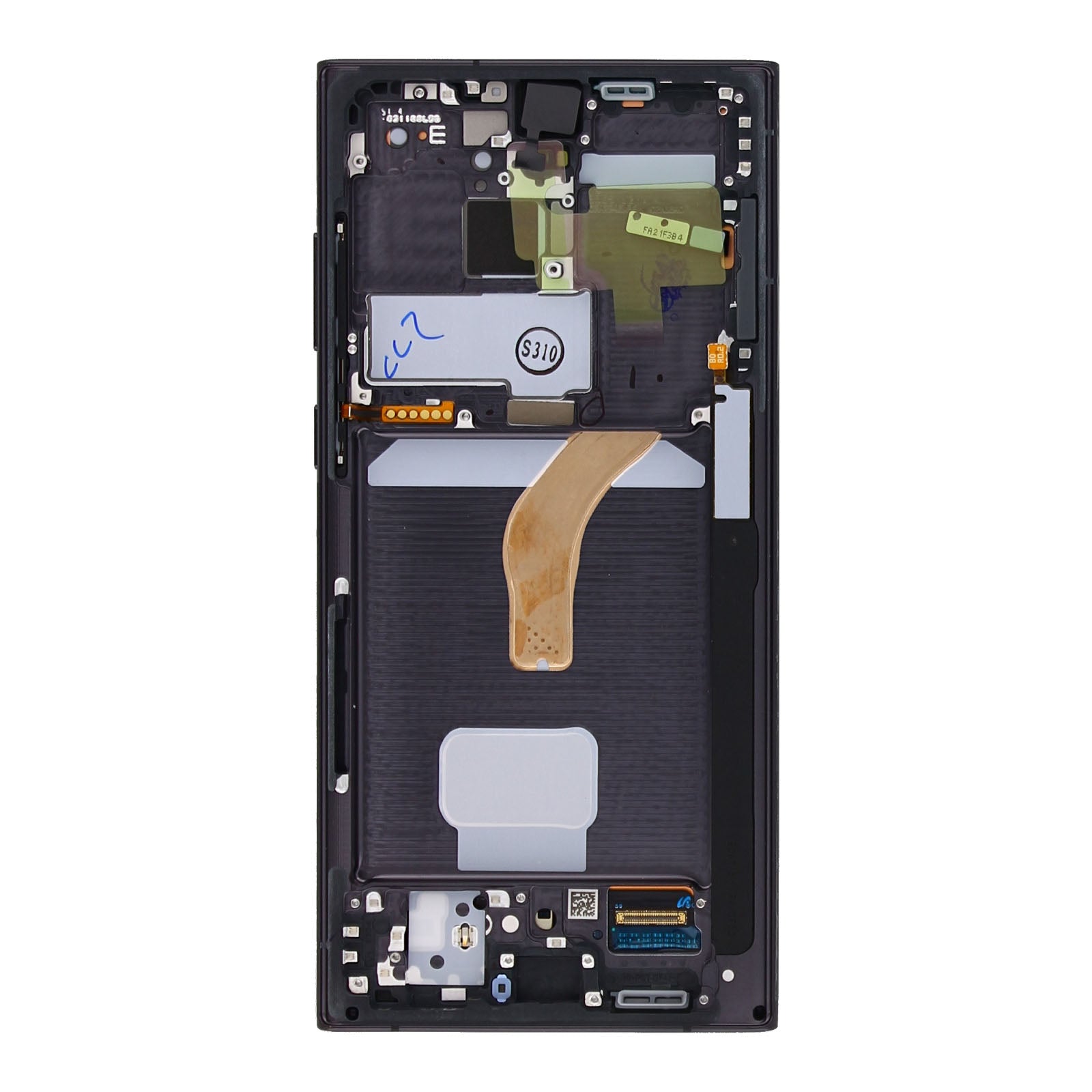 Samsung Galaxy S22 Ultra S908B Original Servicepack Display Rahmen Phantom Black – Bild 3