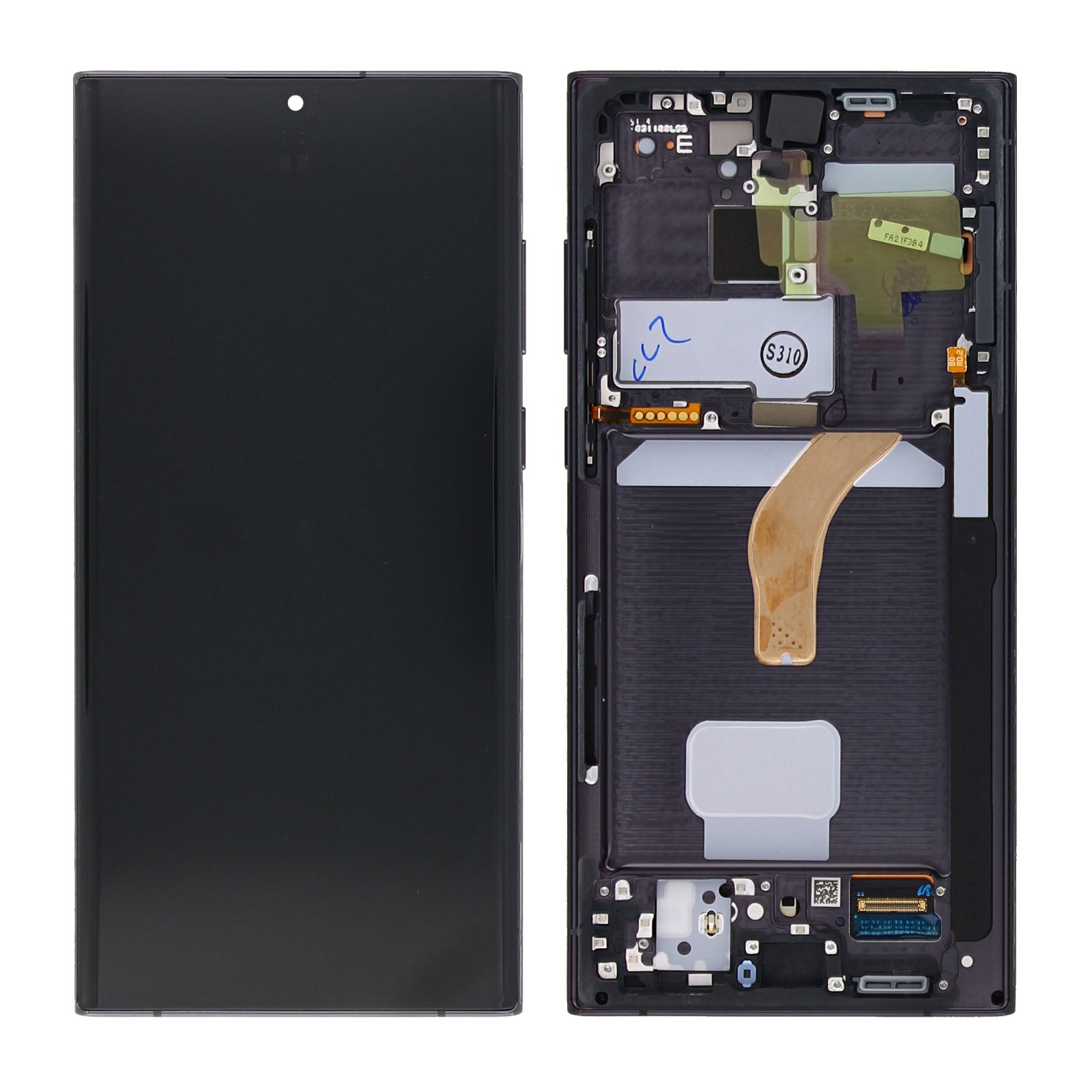 Samsung Galaxy S22 Ultra S908B Original Servicepack Display Rahmen Phantom Black – Bild 5
