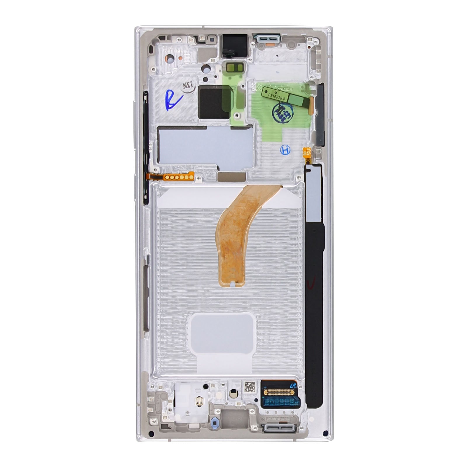 Samsung Galaxy S22 Ultra S908B Original Servicepack Display Rahmen Phantom White – Bild 3