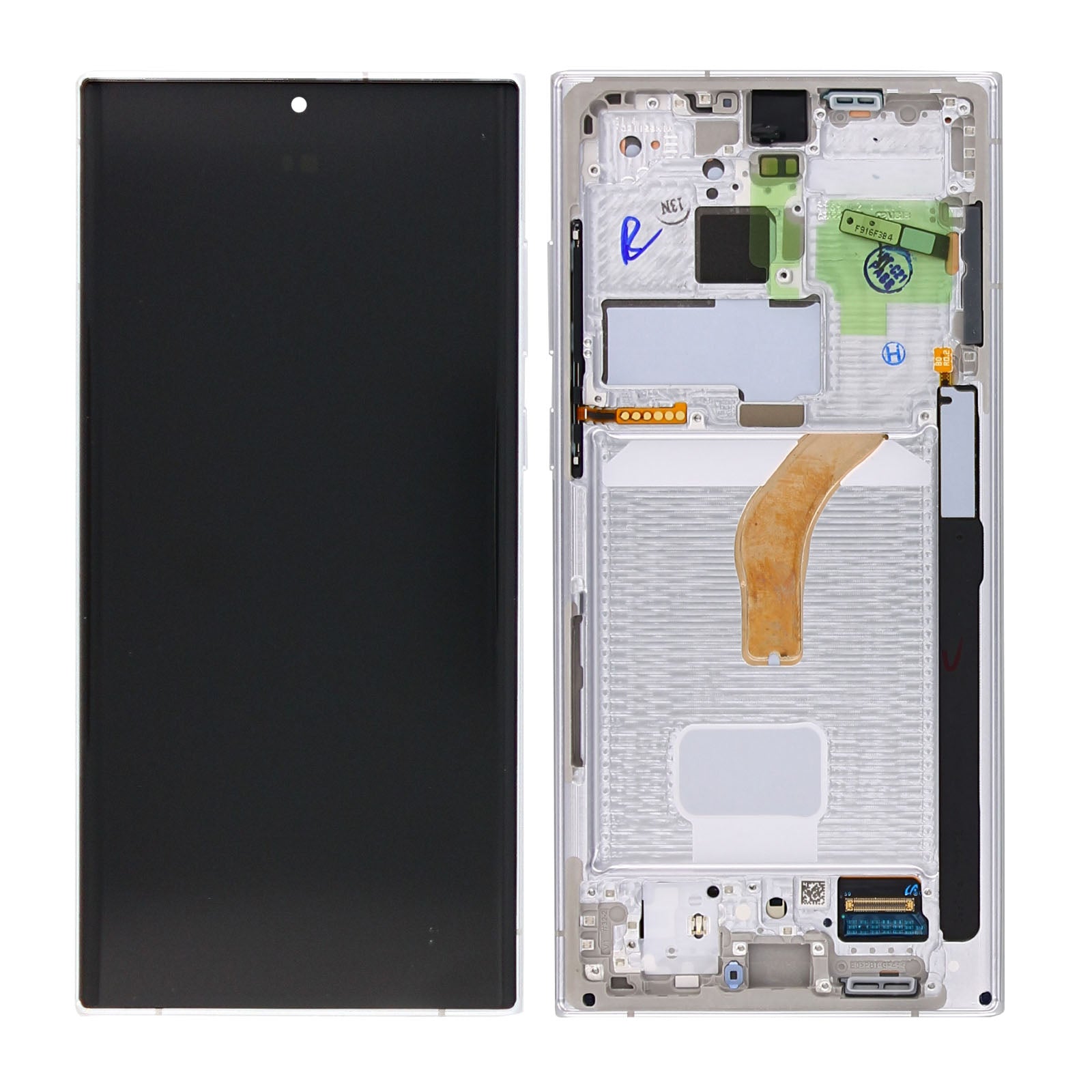 Samsung Galaxy S22 Ultra S908B Original Servicepack Display Rahmen Phantom White – Bild 5