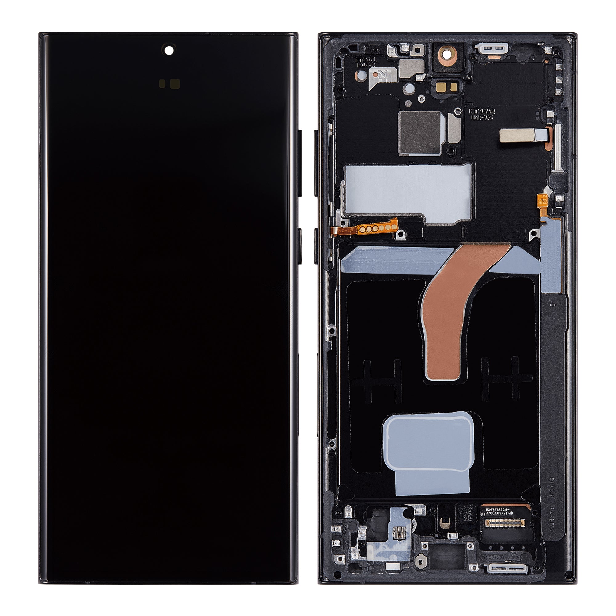 Samsung S22 Ultra S908B Original Display Rahmen Graphite/Rot/Sky Blue – Bild 4