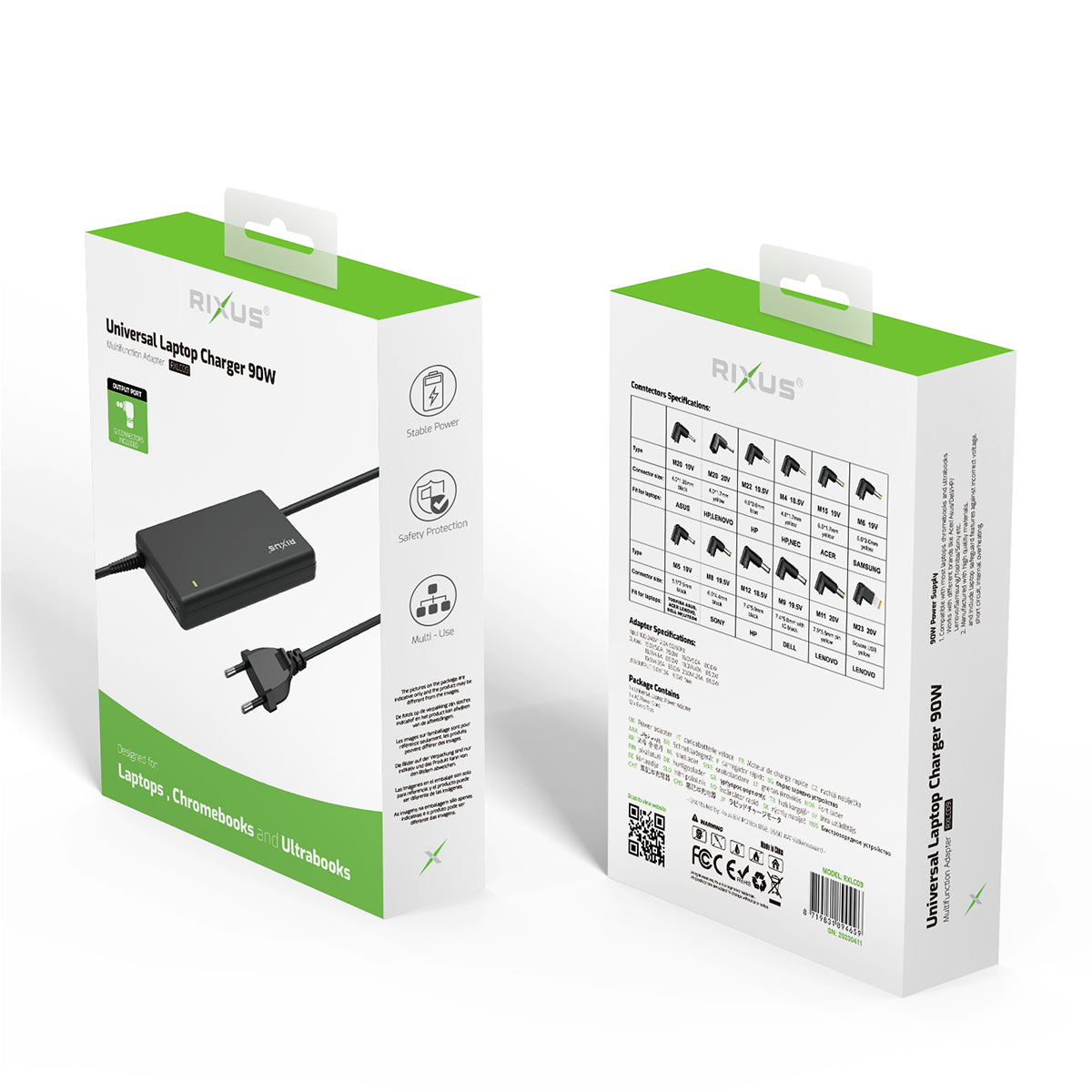 Rixus RXLC09 Universal Ac Laptop Power Charger Ersatz 90W Black – Bild 5