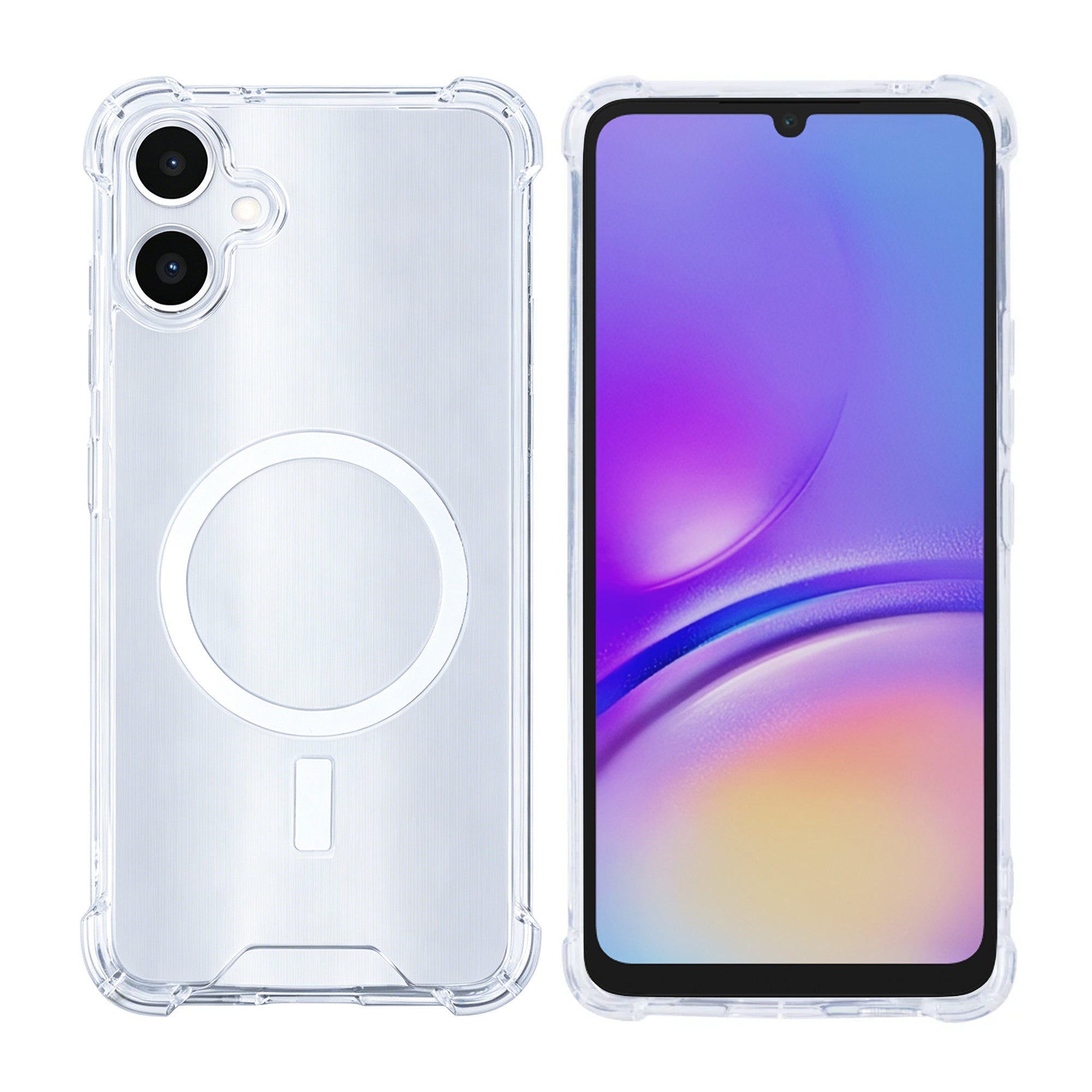 Rixus Anti-Burst Hülle mit MagSafe kompatibel für Samsung Galaxy A05 Transparent – Bild 3