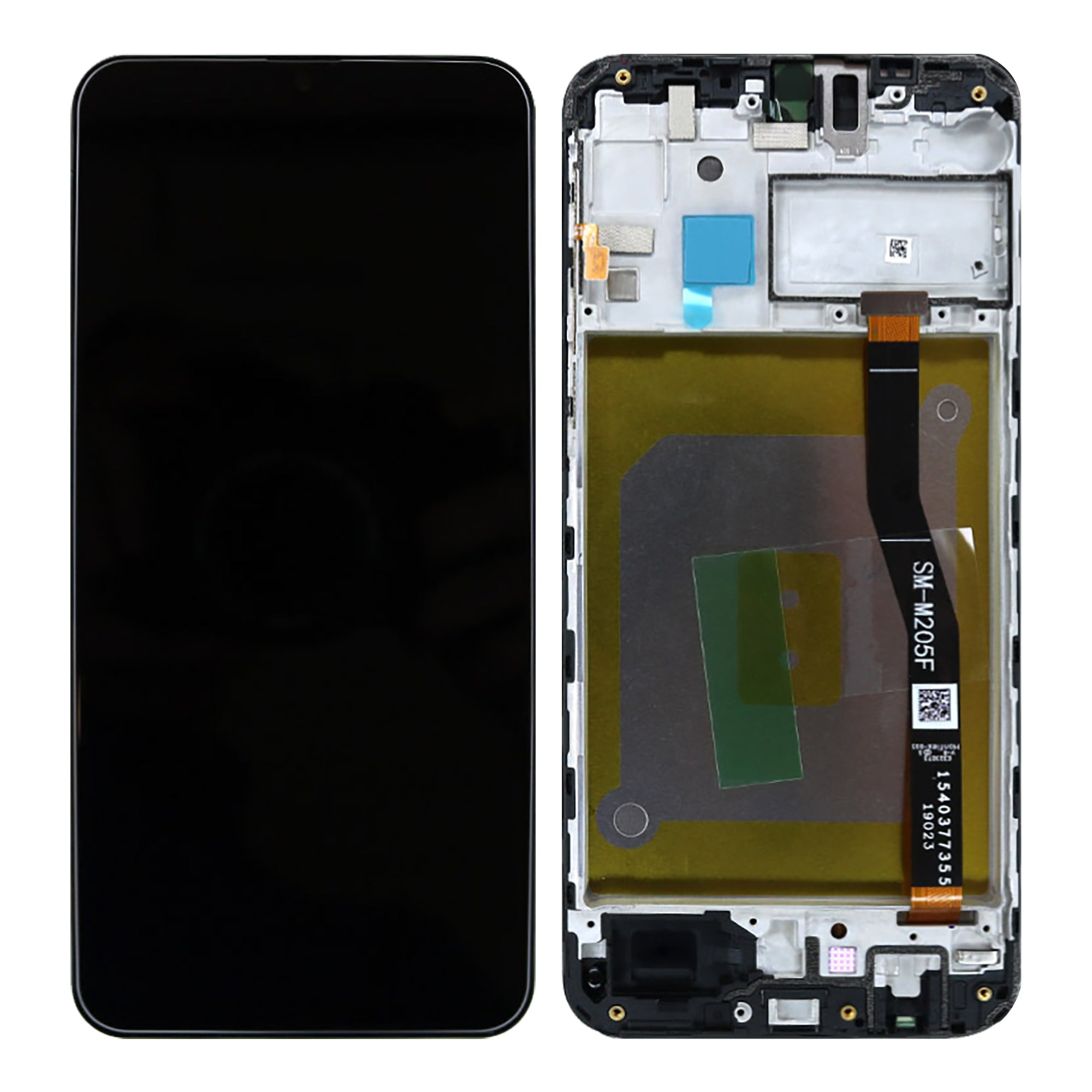 Samsung Galaxy M20 M205F Display und Touchscreen-Digitizer mit Rahmen Black Service Pack – Bild 3