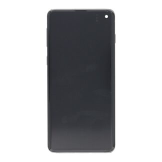 Samsung Galaxy S10 G973F Display und Touchscreen-Digitizer mit Rahmen Prism Black Service Pack