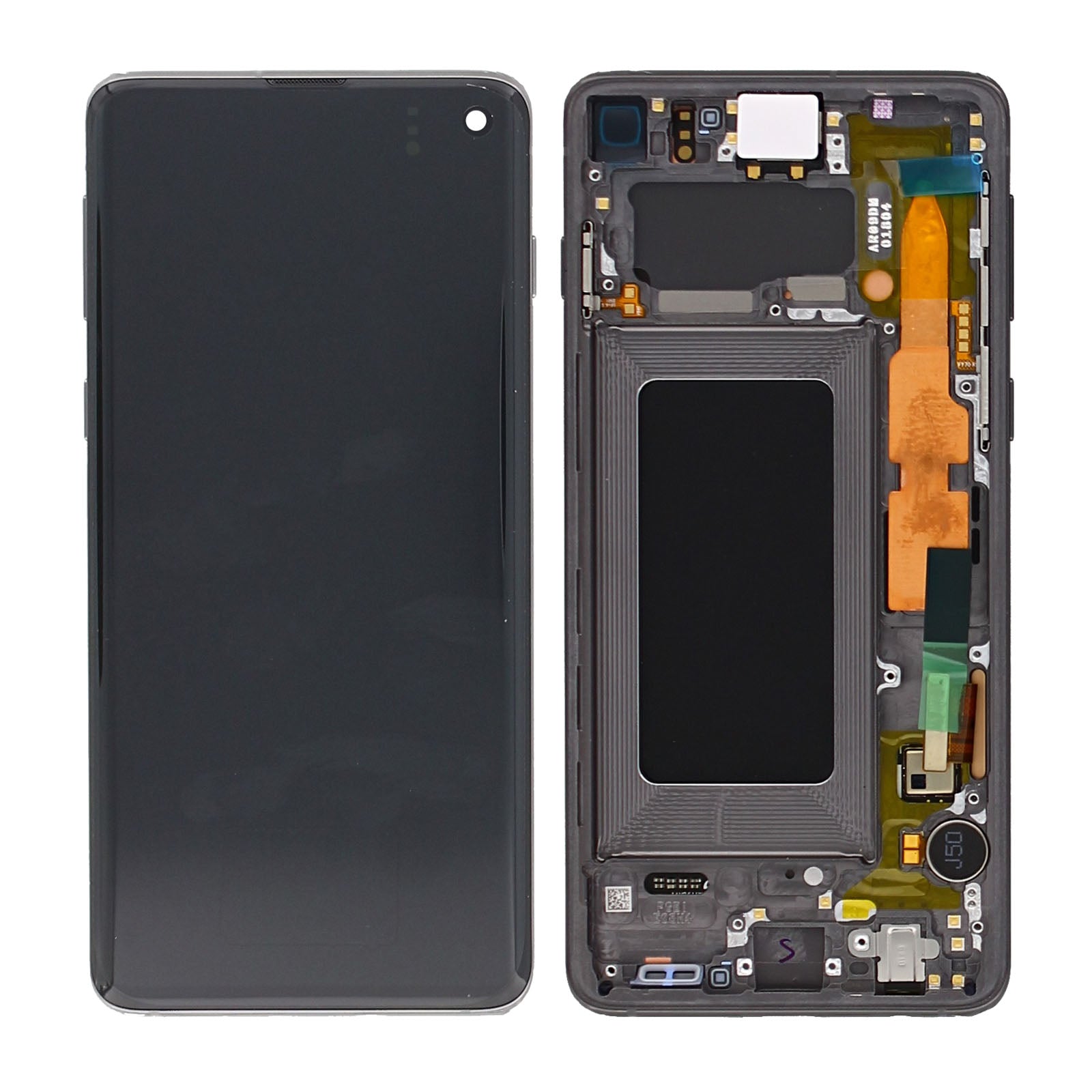 Samsung Galaxy S10 G973F Display und Touchscreen-Digitizer mit Rahmen Prism Black Service Pack – Bild 4