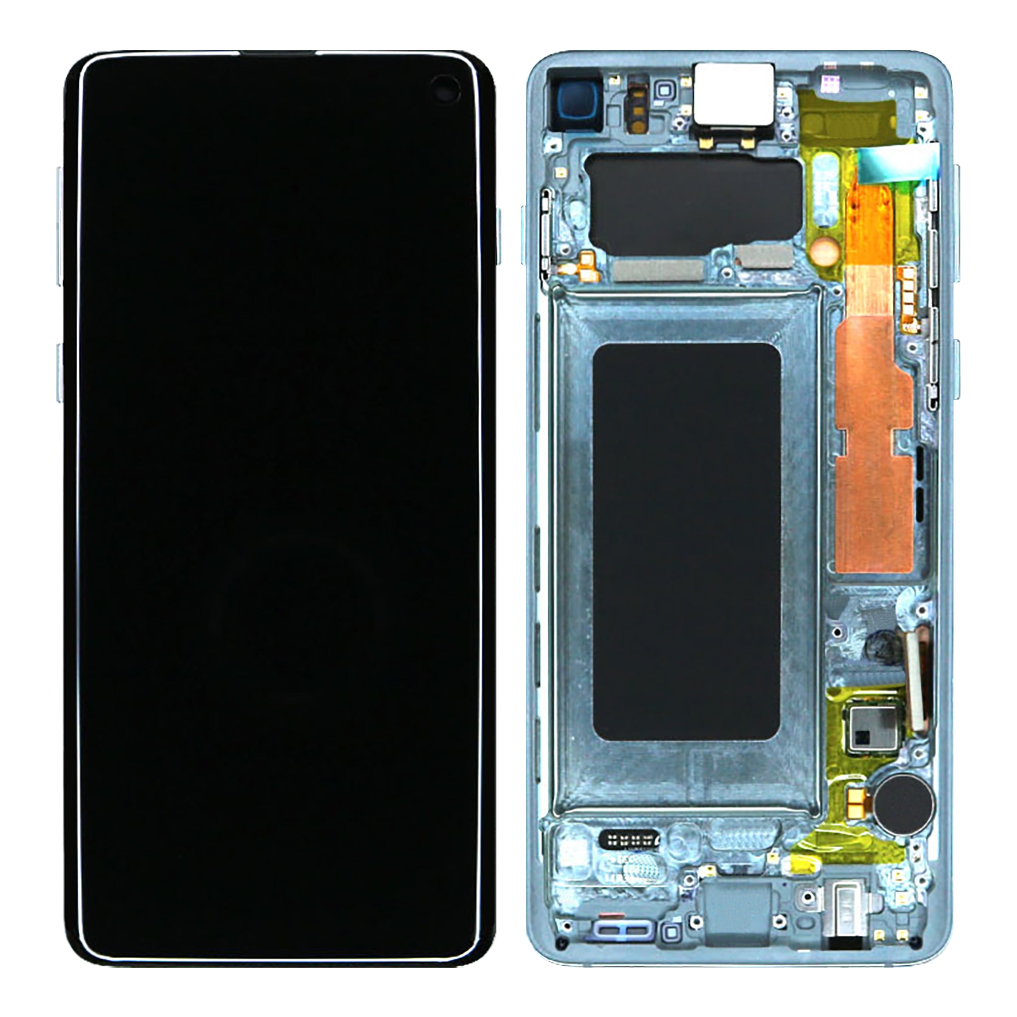 Samsung Galaxy S10 G973F Display und Touchscreen-Digitizer mit Rahmen Prism Green Service Pack – Bild 3
