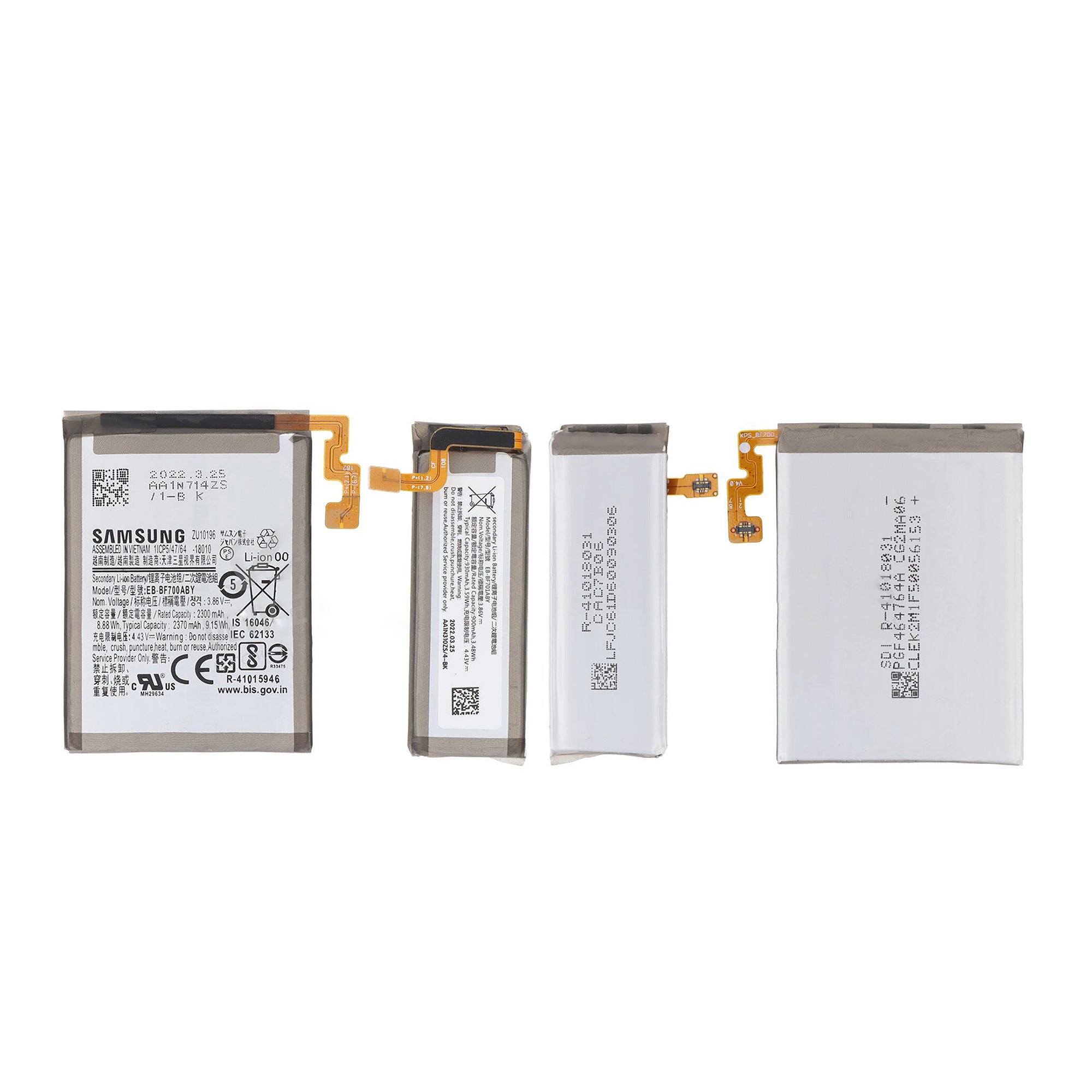 Samsung Galaxy Z Flip F700B Main und Sub Akku Set EB-BF700ABY OEM – Bild 3