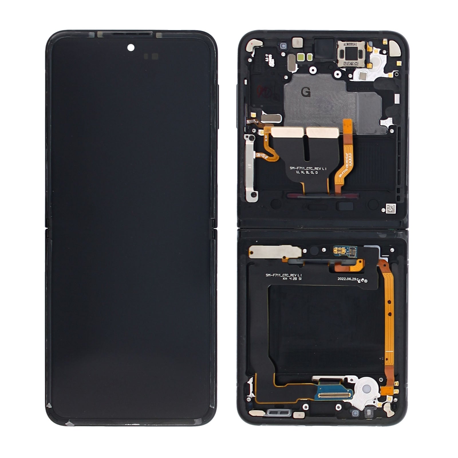 Samsung Original Display Galaxy Z Flip3 Main F711B mit Rahmen Phantom Black – Bild 5