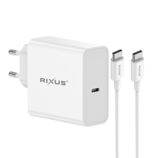 Rixus RXLC26 Universal USB-C Charger White