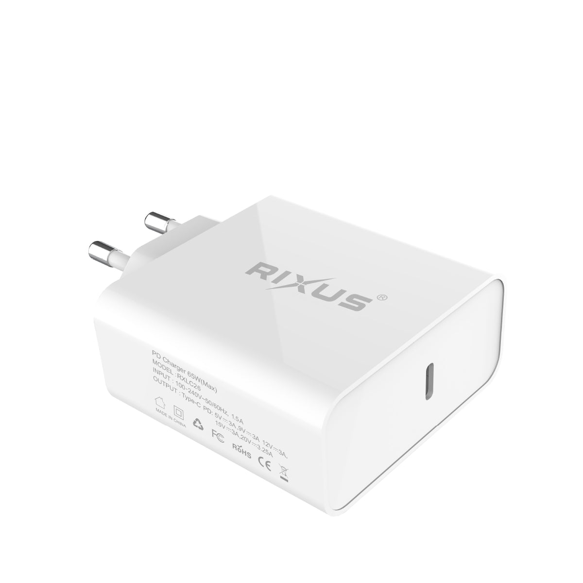 Rixus RXLC26 Universal USB-C Charger White – Bild 3