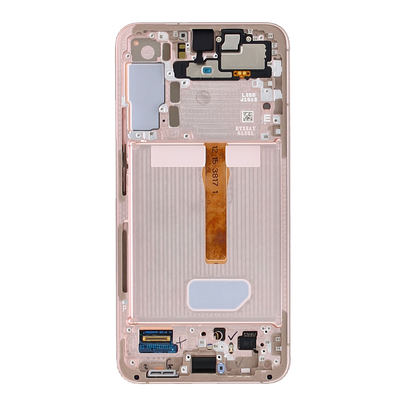 Samsung Original Service Pack Display Galaxy S22 Plus S906B mit Rahmen Pink Gold – Bild 3