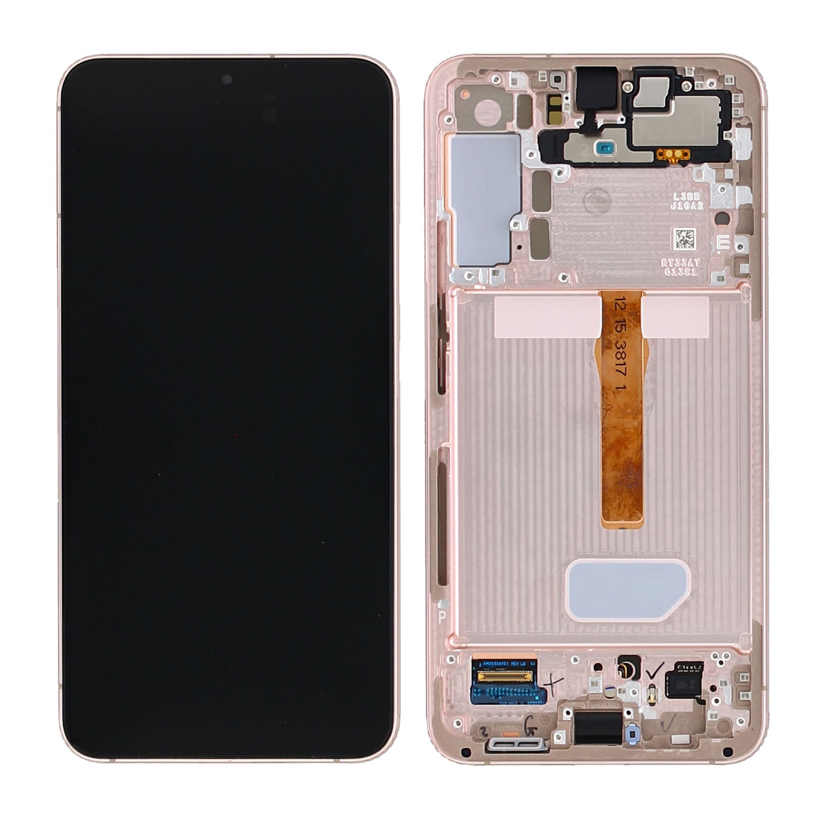 Samsung Original Service Pack Display Galaxy S22 Plus S906B mit Rahmen Pink Gold – Bild 5