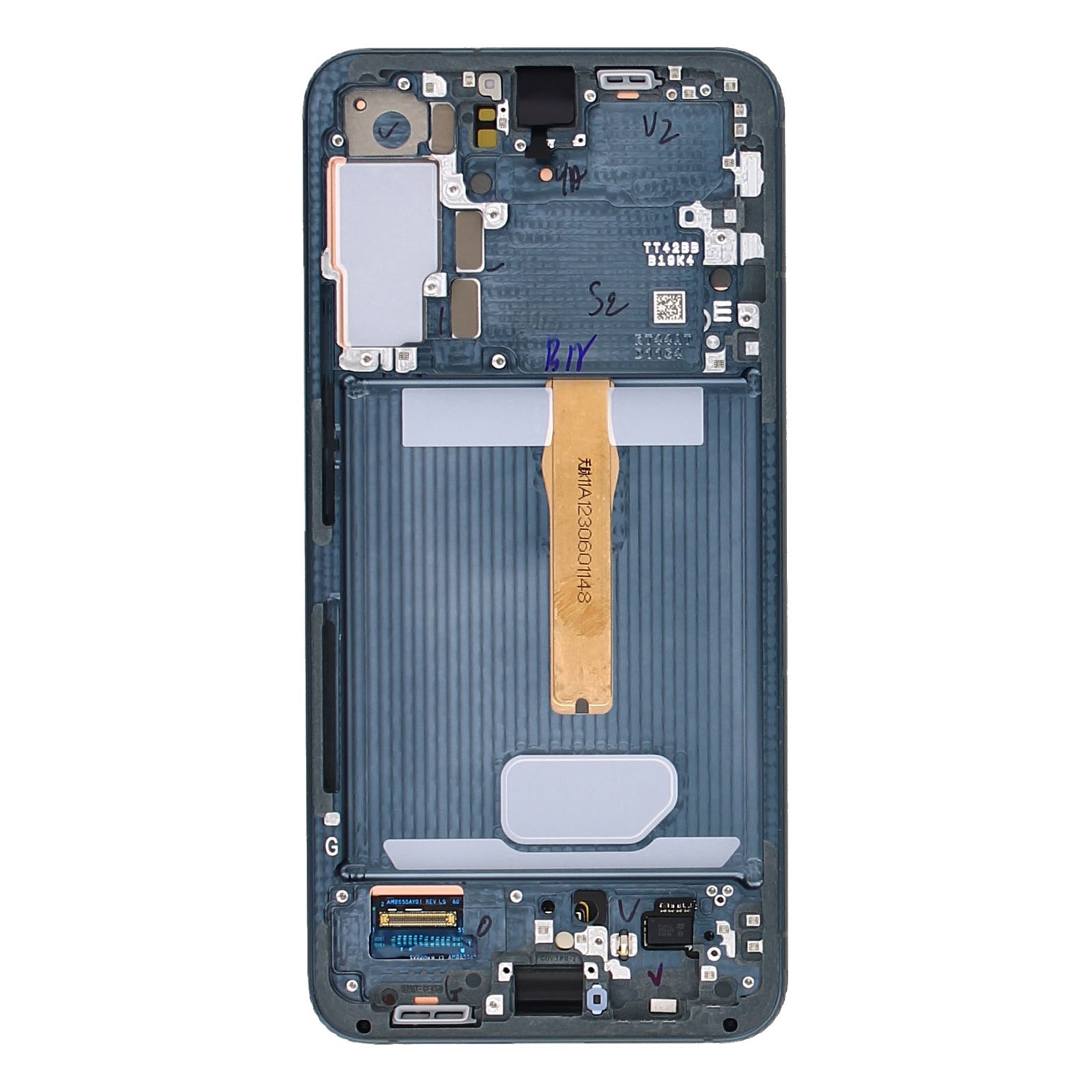 Samsung Galaxy S22 Plus S906B Display und Touchscreen-Digitizer mit Rahmen Green Service Pack – Bild 3