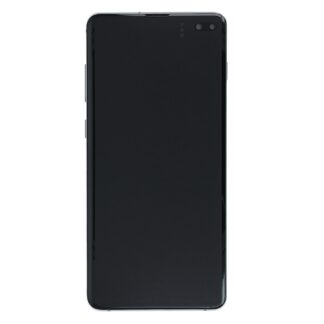 Samsung Galaxy S10 Plus G975F Display und Touchscreen-Digitizer mit Rahmen Prism Silver Service Pack