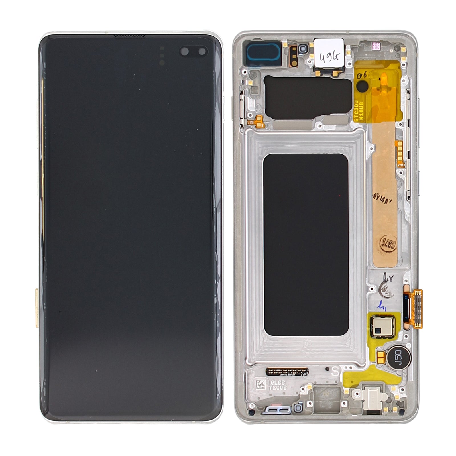 Samsung Galaxy S10 Plus G975F Display und Touchscreen-Digitizer mit Rahmen Prism Silver Service Pack – Bild 5
