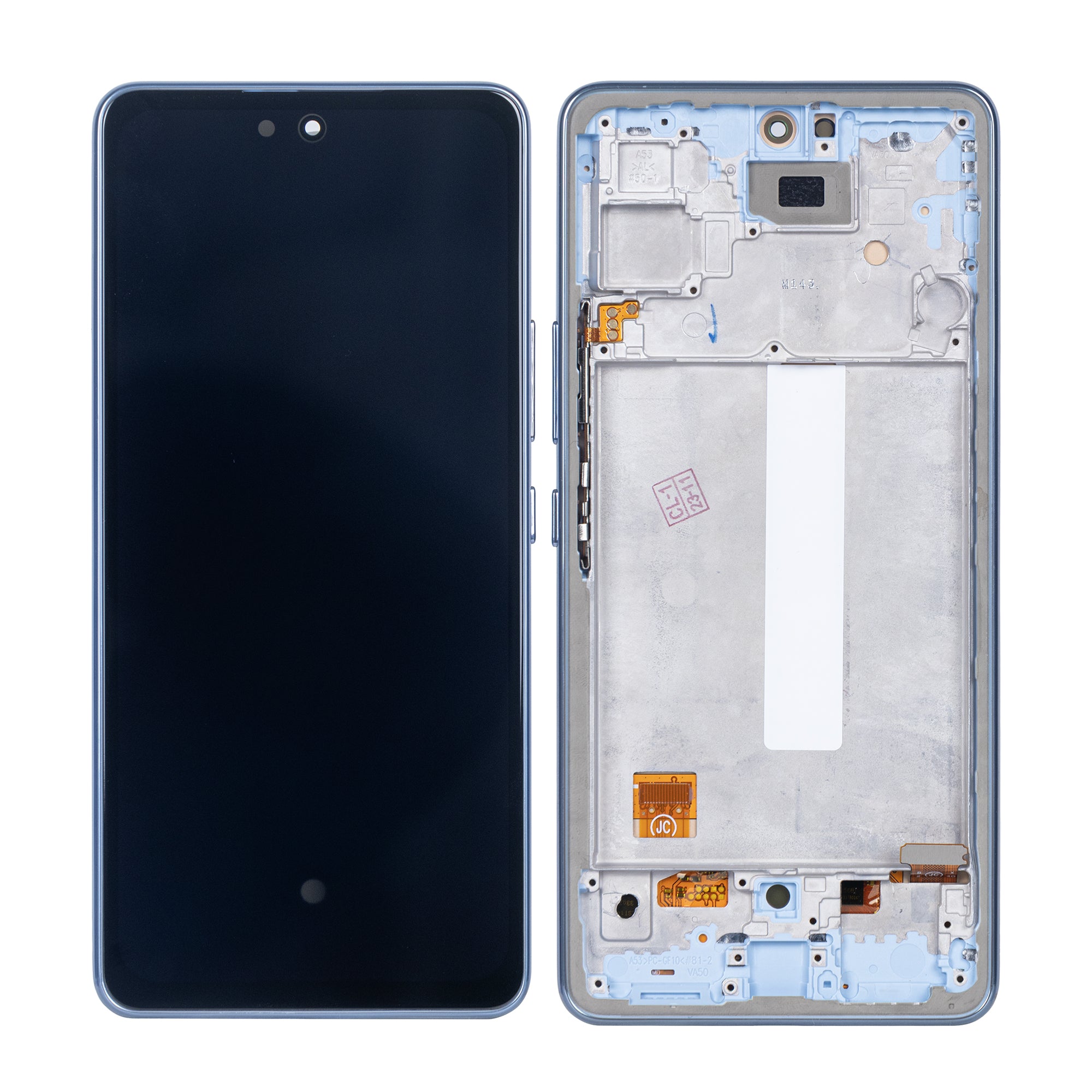 Samsung Galaxy A53 5G A536B Display und Touchscreen-Digitizer mit Rahmen Blue Soft-OLED – Bild 3