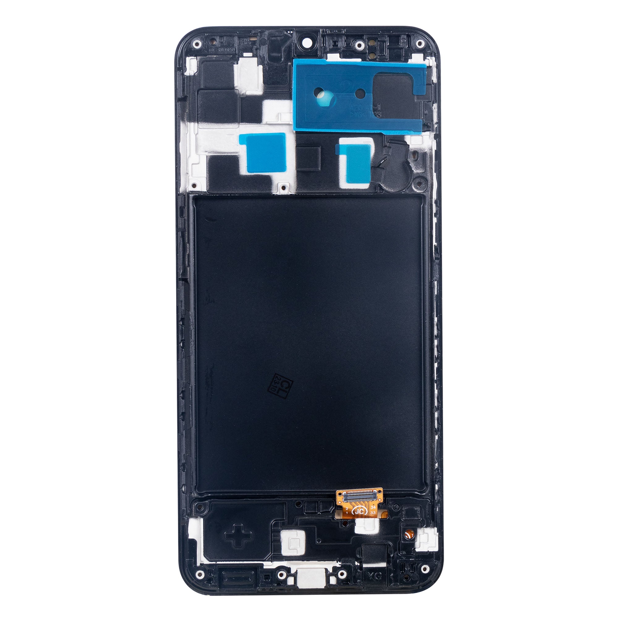 Samsung Galaxy A20 A205F Display und Touchscreen-Digitizer mit Rahmen Black Soft-OLED – Bild 2