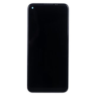 Samsung Galaxy M11 M115F Display und Touchscreen-Digitizer mit Rahmen Black Soft-OLED