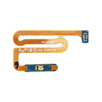 Samsung Galaxy A12 A125F, A12 Nacho A127F Fingerabdrucksensor-Flex mit Powerbutton Black OEM