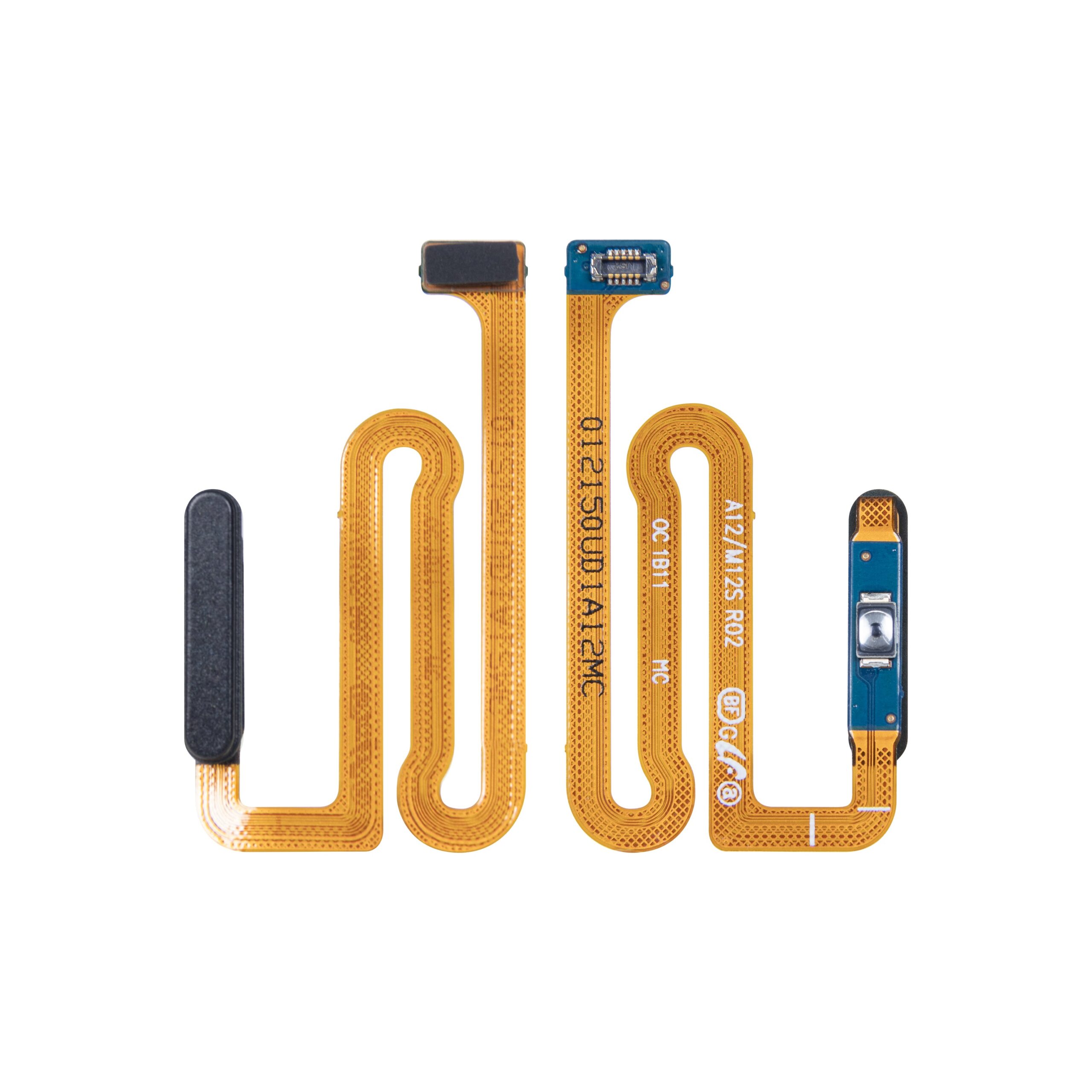 Samsung Galaxy A12 A125F, A12 Nacho A127F Fingerabdrucksensor-Flex mit Powerbutton Black OEM – Bild 3