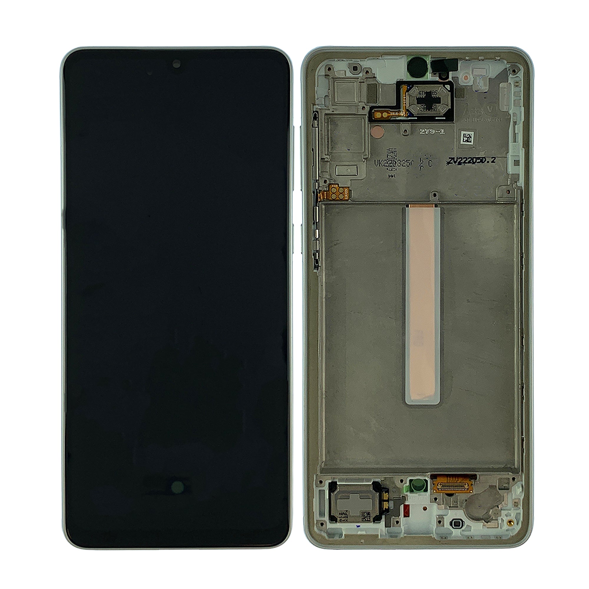 Samsung Galaxy A33 5G A336B Display und Touchscreen-Digitizer mit Rahmen Awesome White Soft-OLED – Bild 3