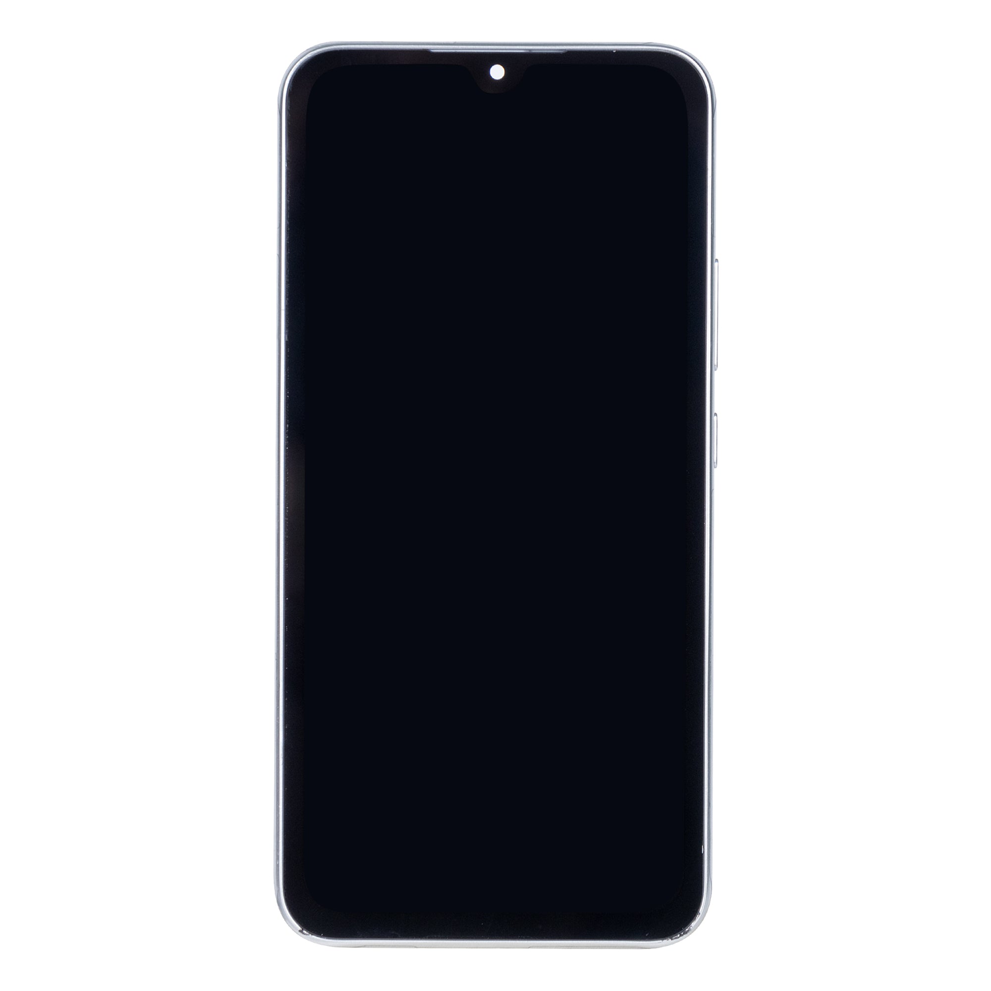 Samsung Galaxy A34 5G A346B Display und Touchscreen-Digitizer mit Rahmen Silver Soft-OLED